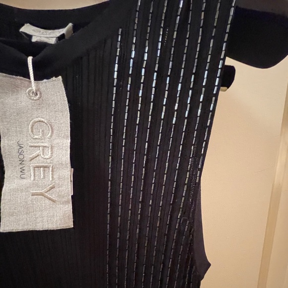 GREY Jason Wu Beaded Knit MIDI Dress - Picture 11 of 11